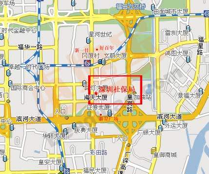 深圳市社保局交通地图
